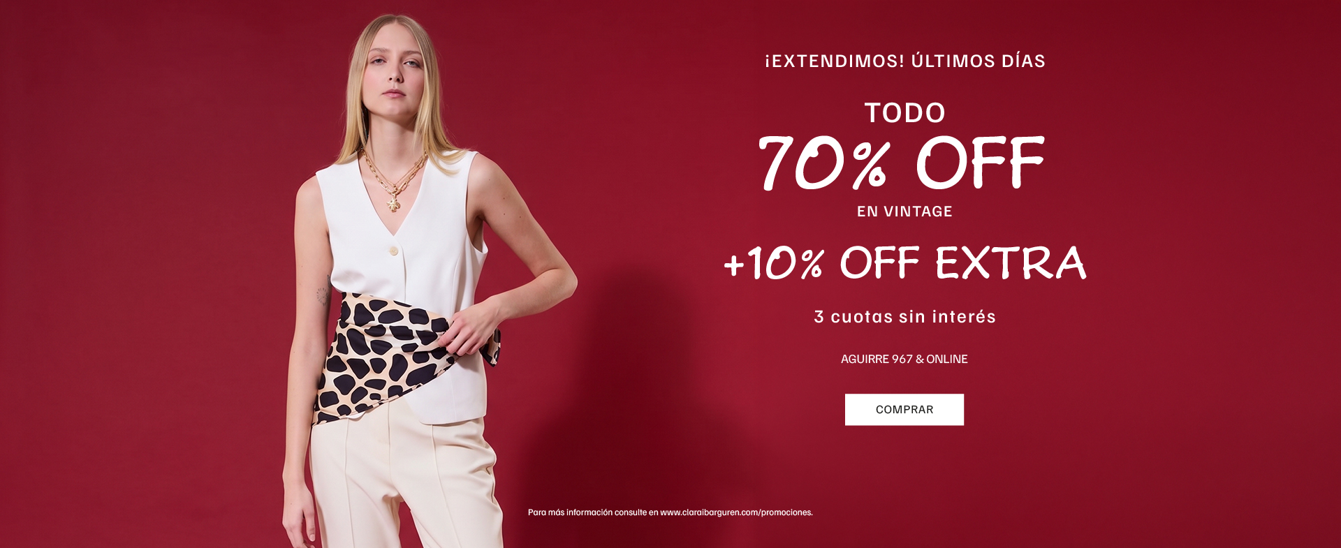 10% OFF Extra en Vintage